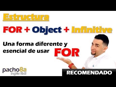 Clases inglés | Estructura FOR + OBJECT + INFINITIVE / Clase recomendada Nivel Pre Intermedio