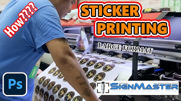 How to print STICKER on Large format printer