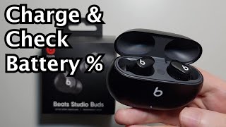 How to Charge Beats Studio Buds & Check Battery %!