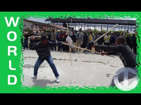 AFRIPICS - Stick fighting demonstration by Zulu men at the