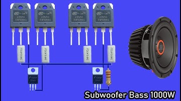 How to make Subwoofer Amplifier Bass with Mosfet, New circuit at home, DIY Subwoofer Bass 1000W