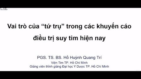 Tứ trụ trong điều trị suy tim