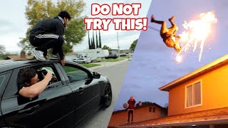 THE CRAZIEST STUNTS WE'VE EVER DONE!!