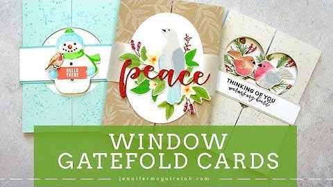 Window Gatefold Cards (and the best holiday stamps!)