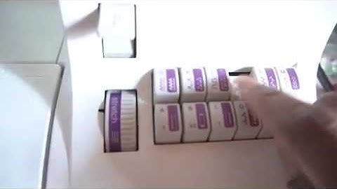 How to program the Pfaff select 3.2 sewing machine to do the overlock stitch (K) / Sewing tutorial