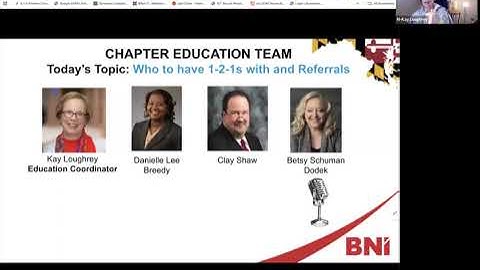 BNI Educational Moment: Who to Have 1-to-1s With and Referrals | Betsy Schuman Dodek