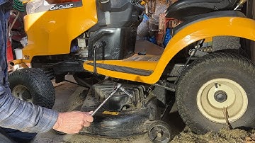 Cub Cadet XT2 deck removal with electric PTO