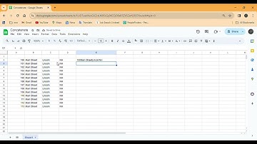 Merge Text or Separate Text in Google Sheets