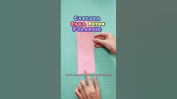 La cascada para fotos polaroid más fácil del mundo, paso a paso con medidas. #scrapbooking #diy