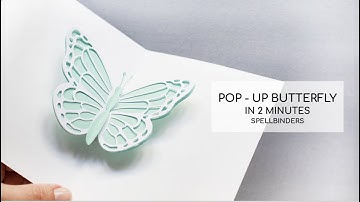 🦋 Easy Spellbinders Pop -Up Butterfly Card  (Bibi