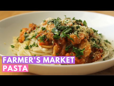 Farmer’s market pasta: A delicious vegan and gluten free pasta recipe!