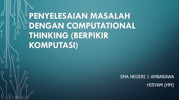 Berpikir Komputasi