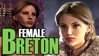 How To Make A Beautiful Female Breton In Oblivion Remastered
