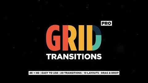 Grid Transitions (After Effects template)