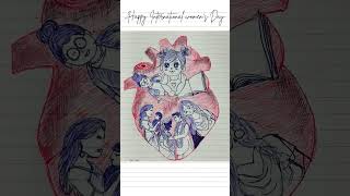 These pen drawing hacks are actually genius #WomensDayArt #PenTricks #ArtForBeginners