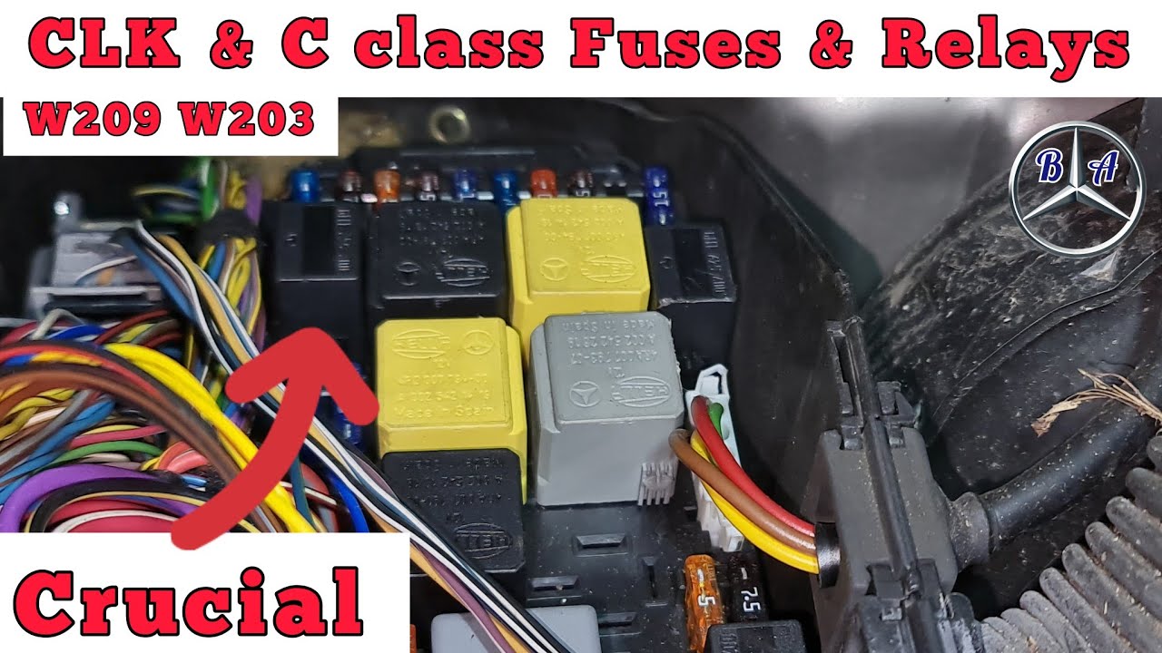 MERCEDES W208 FUSE LOCATION DIAGRAM CLK200 CLK230 CLK 320 CLK430 