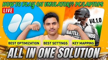 How to Play BGMI v4.1.0 on Emulator PC/Laptop | MuMu Player 12 Updated ✅ ALL IN ONE LIVE