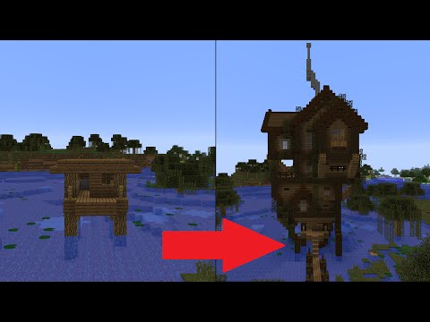 Let S Transform A Minecraft Witch Hut Youtube
