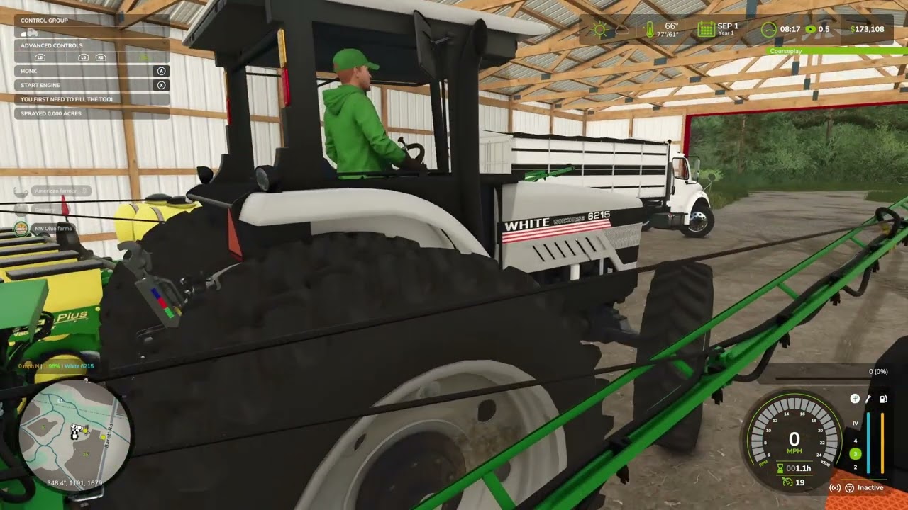Tilling on farmville in FS25