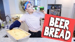 I MADE BREAD WITH BEER!!! // Grace Helbig