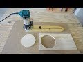 Adjustable Circle Cutting Jig For Trim Router - Daire Kesme Kılavuzu