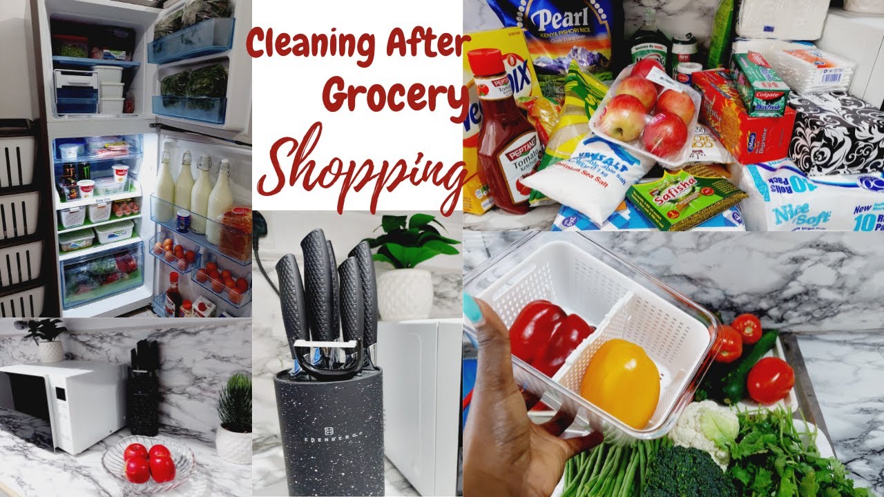 ORGANIZE WITH ME AFTER GROCERY SHOPPING/ Cleaning/ Organizing the fridge/ Jumia Purchase