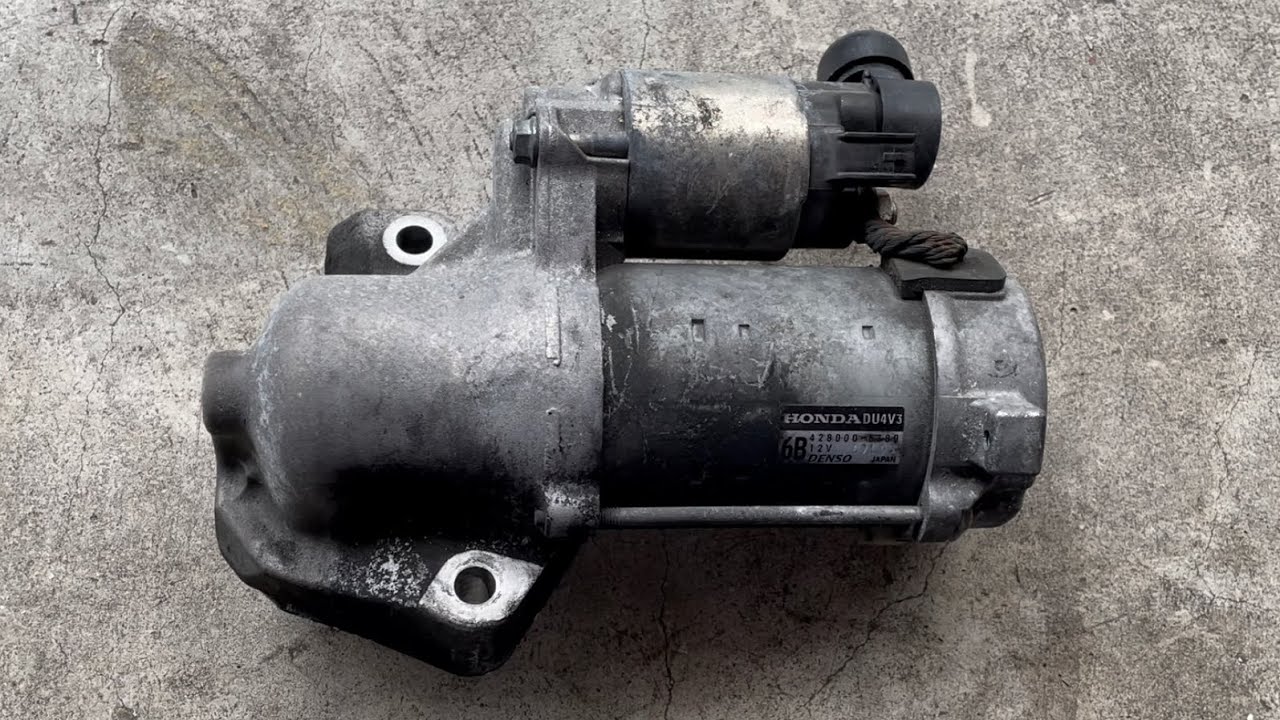 2005-2010 Honda Odyssey Starter Motor Replacement DIY - YouTube