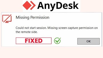 Anydesk Error | Missing screen capture permission on the remote side.