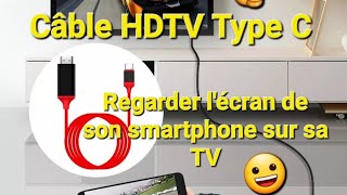 Câble HDTV : Comment avoir l'image et le son de son téléphone sur sa TV ‼️ Simple et rapide 😀 screenshot 1