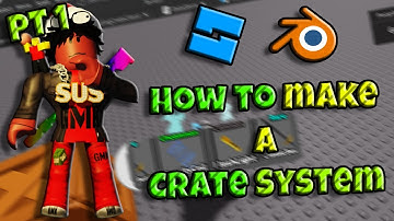 How to MAKE A CRATE SYSTEM IN ROBLOX STUDIO PT 1 (2024)