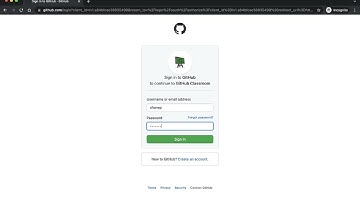 Accepting your Github classroom assignment