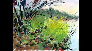 Sarkis Antikajian's Landscape REAL TIME Gouache Painting Demo: "Goodpasture Island Ponds"