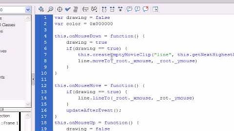 Flash CS3 Tutorial 9 - Drawing Application
