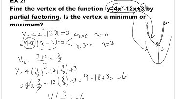 mcr3u0-1.3 maximum or minimum of quadratic function