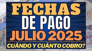 ✨ Cuando y Cuanto COBRO en Julio 2025 👉🏼 AUMENTO+BONO🔥Jubilaciones puam pnc | FECHA DE PAGO Y MONTOS