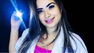 ASMR: CRANIAL NERVE EXAMINATION ROLEPLAY / PORTUGUESE
