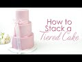 How to Dowel and Stack a Tiered Cake Tutorial