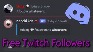 Free Twitch bot Followers 2023 (Discord)