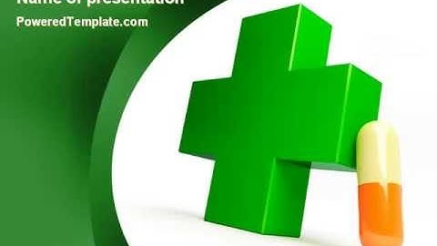 Pharmacy PowerPoint Template by PoweredTemplate.com