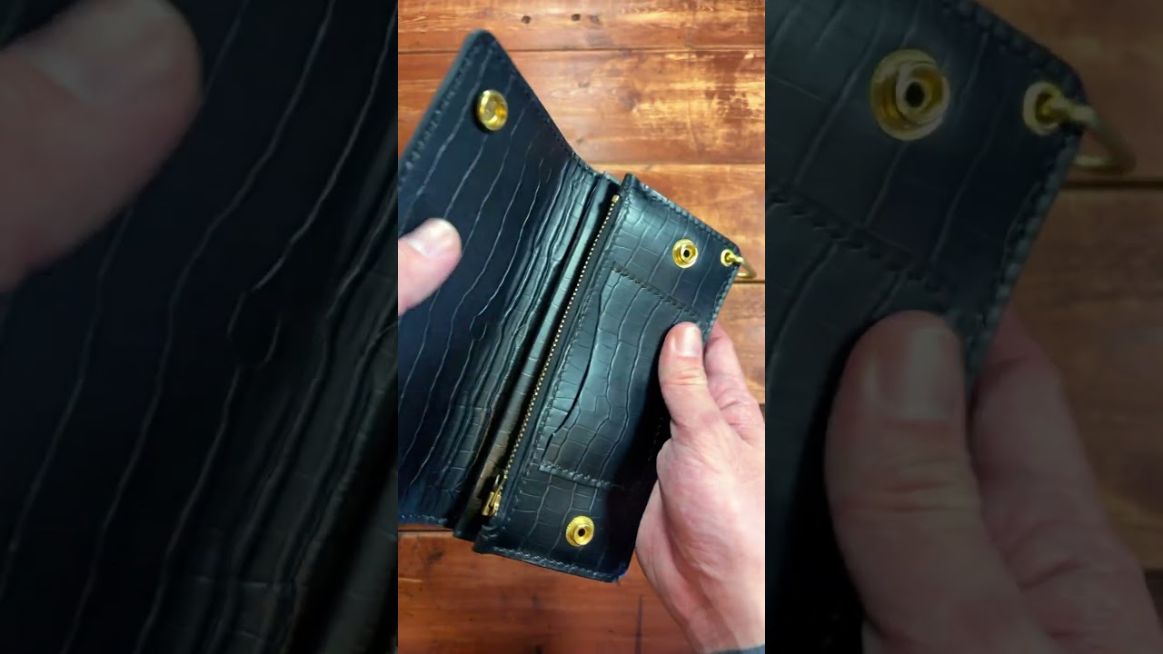 【年始セール】 トラッカーウォレット TW-01 総型押しクロコ トラッカーウォレット TW-01 総型押しクロコ #トラッカーウォレット