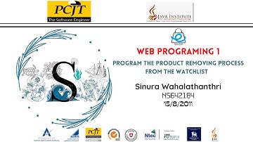 Web Project Task 26 || 1st Year || Semester 01 ||  Java Institute || Sinura Wahalathanthri