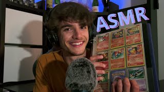 ASMR // Nostalgic Pokémon Card Vibes (Tapping, Sticky, and Crinkly Sounds With Soft Whispers)