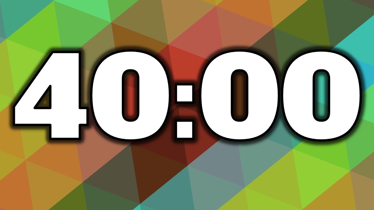 40 Minute Timer YouTube