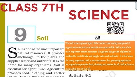 CHAPTER  9(SOIL) Class 7th SCIENCE   EXPLANATION WITH NCERT AND NOTES