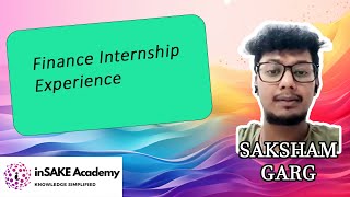 Finance Internship Experience #FinancialAnalystTraining