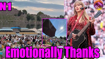 Taylor Swift emotionally thanked Mountaintop Crowd During Eras Tour Munich N1