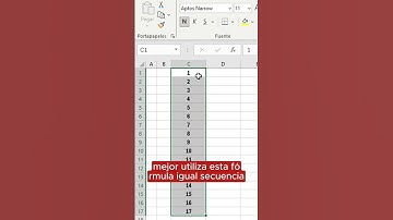 Apuesto que tú no sabías cómo enumerar las celdas de excel con esta fórmula #excel #tips #tutorial