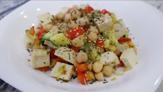 Garbanzos salteados con verduras y tofu | Receta saludable y vegana by Recetas La Cocina Roja 796 views 3 years ago 2 minutes, 25 seconds