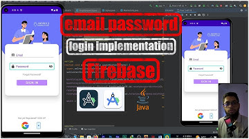 Email Password login implementation firebase android studio java | bangla | the cracker