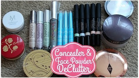 Concealer and Face Powder DeClutter! Makeup DeClutter 2016